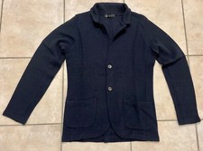 Kaos Uomo Maglia Maglione Giacca Invernale Lana Acrilico Blu Ottimo Stato Tg. M