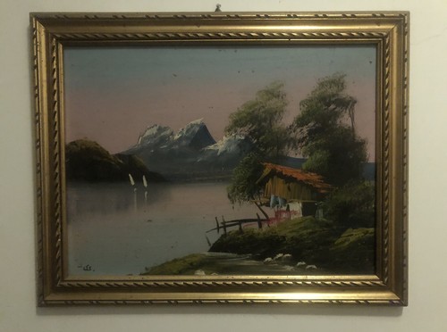 Quadro dipinto mano vintage - a,