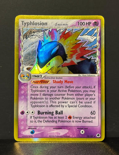 Typhlosion holo ex - ex, dragon