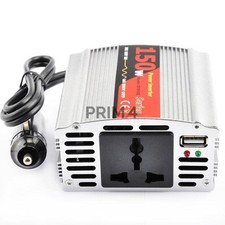 Inverter Convertitore da Auto Presa Accendisigari 12V a DC-AC 150W con USB
