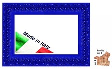 Cornice legno blu stile - cornice,