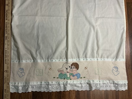 Lenzuolo culla ricamato - , a
