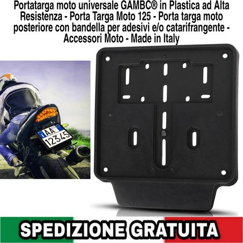 Supporto posteriore targa moto - posteriore,