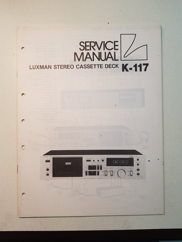 Luxman k117 manual service - luxman,