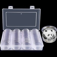 60Pcs per 40mm Moneta Custodie