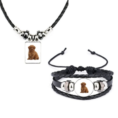 Set toy poodle dog black - toy,