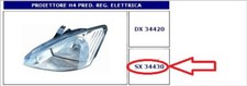 34430 1084890 FARO PROIETTORE SX H4 FORD FOCUS 10/1998- 09/2001