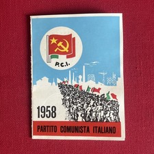 442 - Tessera Partito Comunista Italiano PCI 1958 (Comunismo, Socialismo)