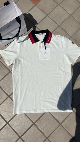 Moncler polo uomo bianca - moncler,