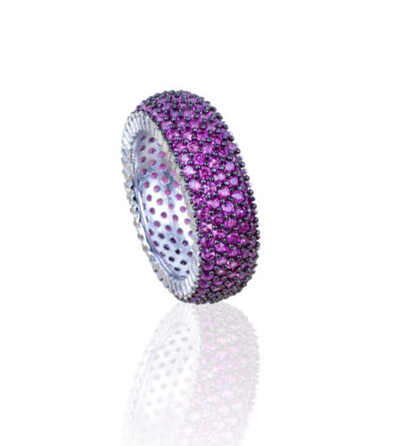 Veretta linee con zirconi - a,