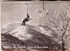 CARTOLINA  ABETONE   B/N  VIAGGIATA 1965 SEGGIOVIA  REGALO