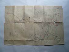 Poster cartaceo vintage mappa