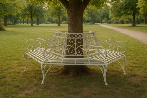 Panchina albero bianca - ad,