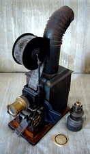 LANTERNA MAGICA 1920 ? Magic lantern completa petrolio pellicola OTTIMA Francia?