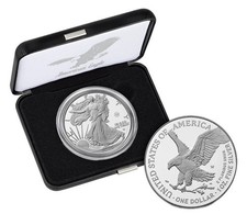 Moneta da un'oncia in argento