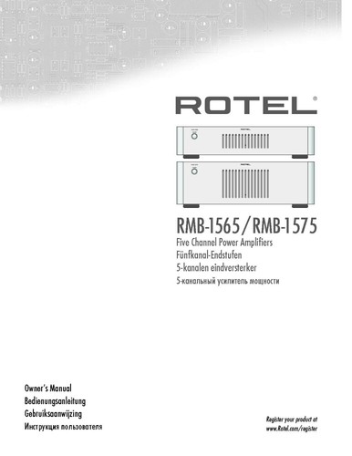 Rotel rmb 1575 - rmb-1575, amplificatore