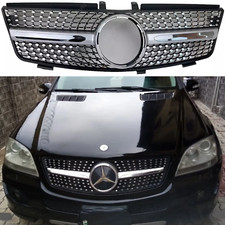 Per Mercedes Classe M W164 Radiatore Anteriore Griglia Cromata Diamante 2005-2008 ML320