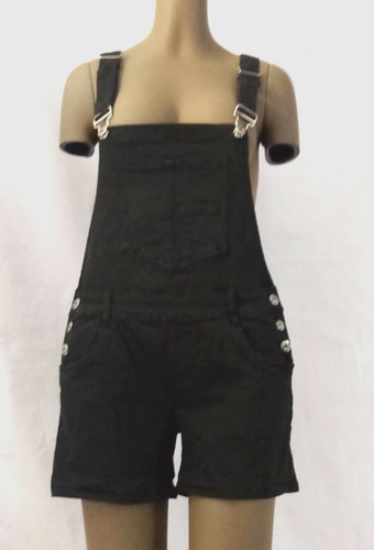 Salopette tuta jeans nera - salopette/tuta,