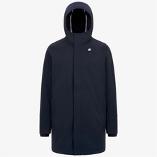 SIZE M-L DISPONIBILE Giacca lunga uomo Marlyn Bonded K-Way K WAY BLU DEPTH