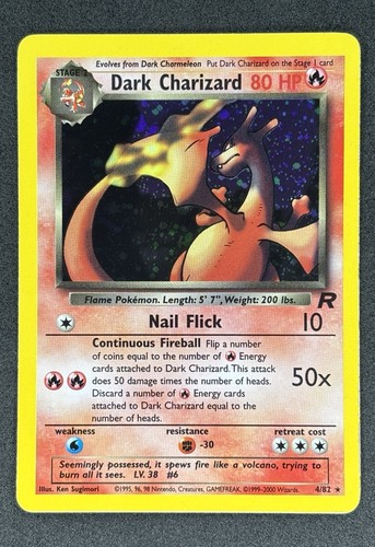 Dark charizard holo rara - charizard, 4/82