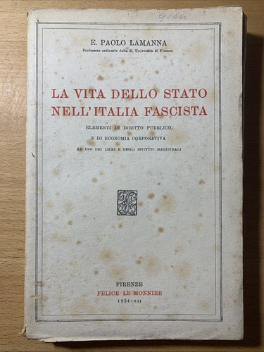 Vita dello stato - la,