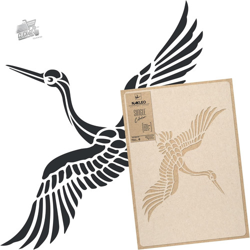 Stencil parete muro giapponese - stencil,