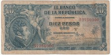 Banconota 10 Pesos Colombia