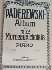 Paderewski Album of 12 Pieces