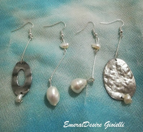 Orecchini donna perle barocche - orecchini,