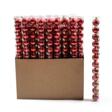 Confezione palle rosse in - 12,