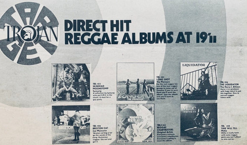 Trojan records 1970 advert - trojan, uk