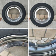 CERCHIO FA ITALIA CROMATO CON GOMMA 3.50 X 10 USATA PER VESPA PX COME DA FOTO