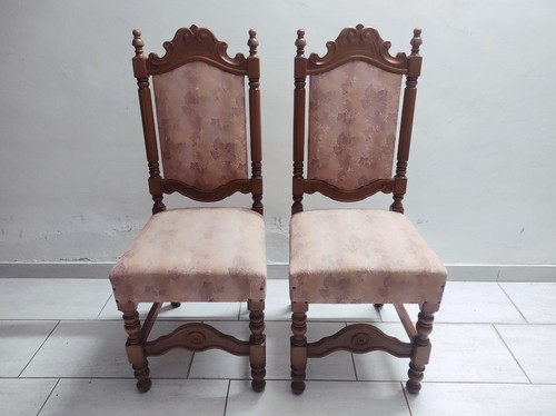 Coppia sedie vintage legno - coppia,