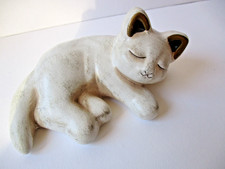 Thun gatto sdraiato fuori produzione con etichetta rotonda