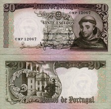 PORTOGALLO - 20 escudos 1964 -