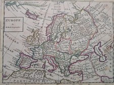 1732 Herman Moll Mapa Europe