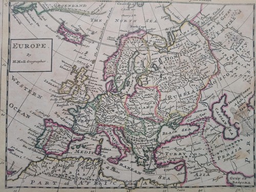 1732 herman moll mapa - herman,