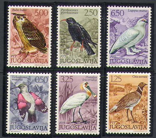 Jugoslavia 1972 uccellini gufo - jugoslavia, uccellini/gufo