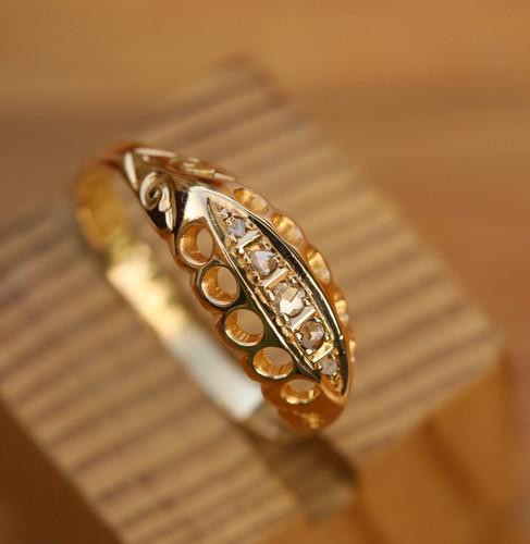 Anello antico oro giallo - antico, in