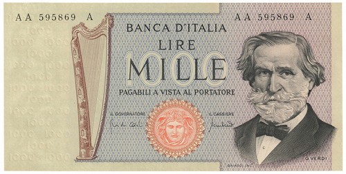 1000 lire giuseppe verdi - 1000,