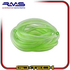 TUBO BENZINA CARBURANTE 6x9mm ROTOLO 5m MOTO SCOOTER VESPA Verde INTERNO 6mm