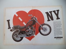 advertising Pubblicità 1989 MOTO MORINI NEWYORK NEW YORK 350/501