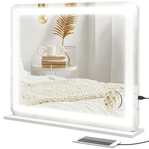 Homcom specchio trucco - homcom, led