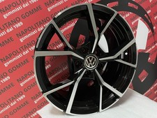Cerchi Golf 5 6 7 7,5 8 gtd gti 18 pollici Modello Estoril Nero Diamantato