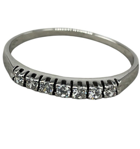 Anello veretta oro bianco - anello,