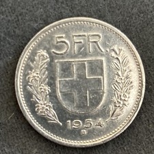 5 franchi svizzeri argento