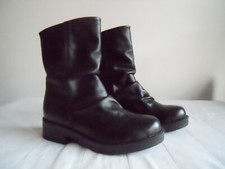 New Black Real leather biker