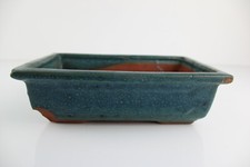 Vaso BONSAI Japan Giapponese in Terracotta Smaltato RETTANGOLARE Made per Piante