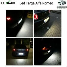 COPPIA LUCI TARGA LED ALFA ROMEO GT MITO 147 159 156 BRERA SPIDER CANBUS 6000K