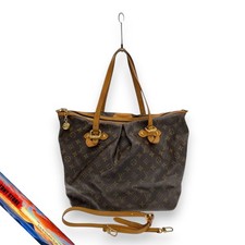 Borsa Louis Vuitton Palermo PM Monogram Tela PVC Marrone M41045